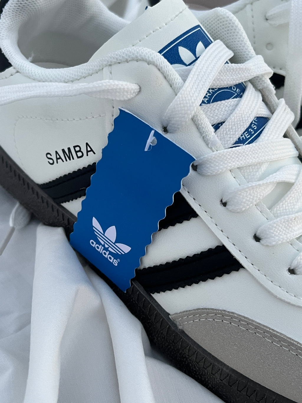 Samba- White / Black - Men